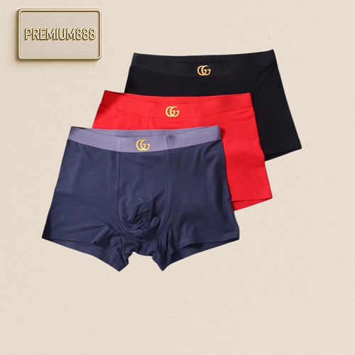 Gucci Premium Boxed Men's Underwear Export Overseas Order High Quality Modal Seamless Cutt