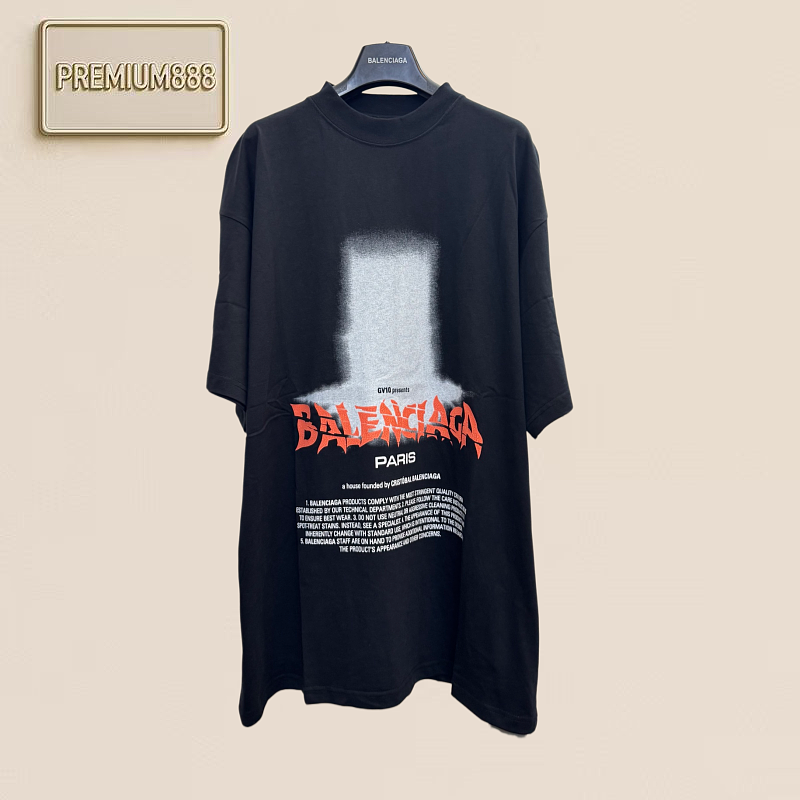 Bal Paris Exclusive Limited Edition Gate Of Heaven Print Letter-framed Short-sleeved T-shi