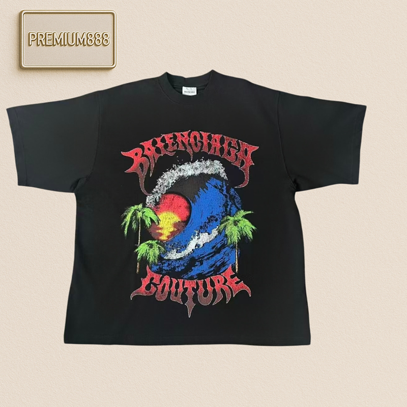 Hawaii Sunset Beachfront Short Sleeve T-Shirt