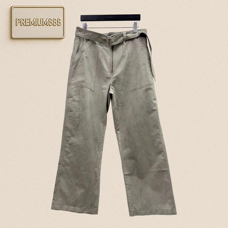 Acne Studios Workwear Stained Plastic Pants With A Long Leg Design