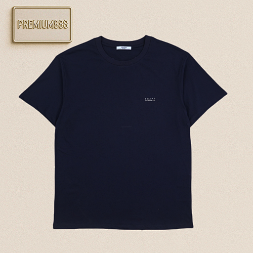 Prada Pra Da Distressed Worn Logo Print Short Sleeves