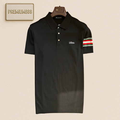 Kiton Classic Embroidered Beaded Polo Shirt