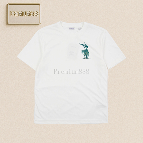 Bu Rberry Knight Print T-shirt - White