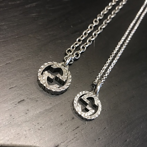 Gucci Gu Cci Interlocking Distressed G NecklaceItem ID