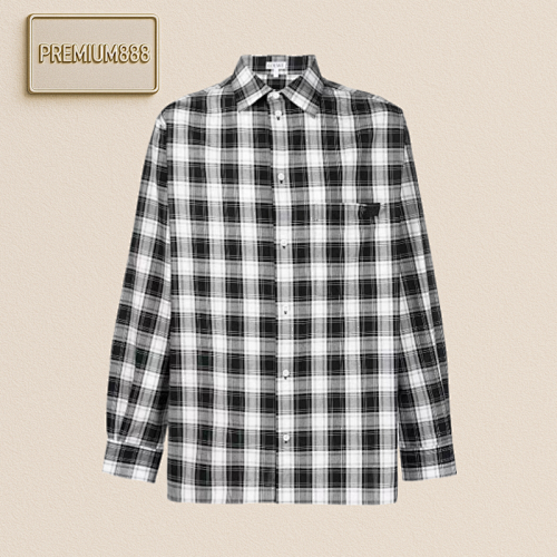 Loe WE Black And White Plaid Shirt
