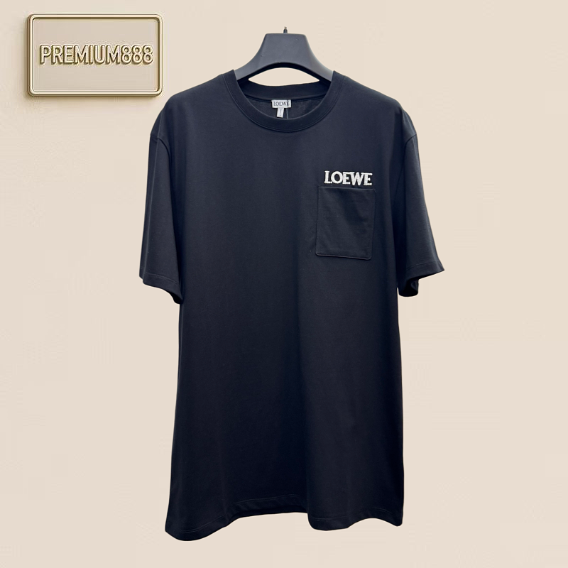 Loewe Pocket Letter Embroidery Short-Sleeved T-shirt