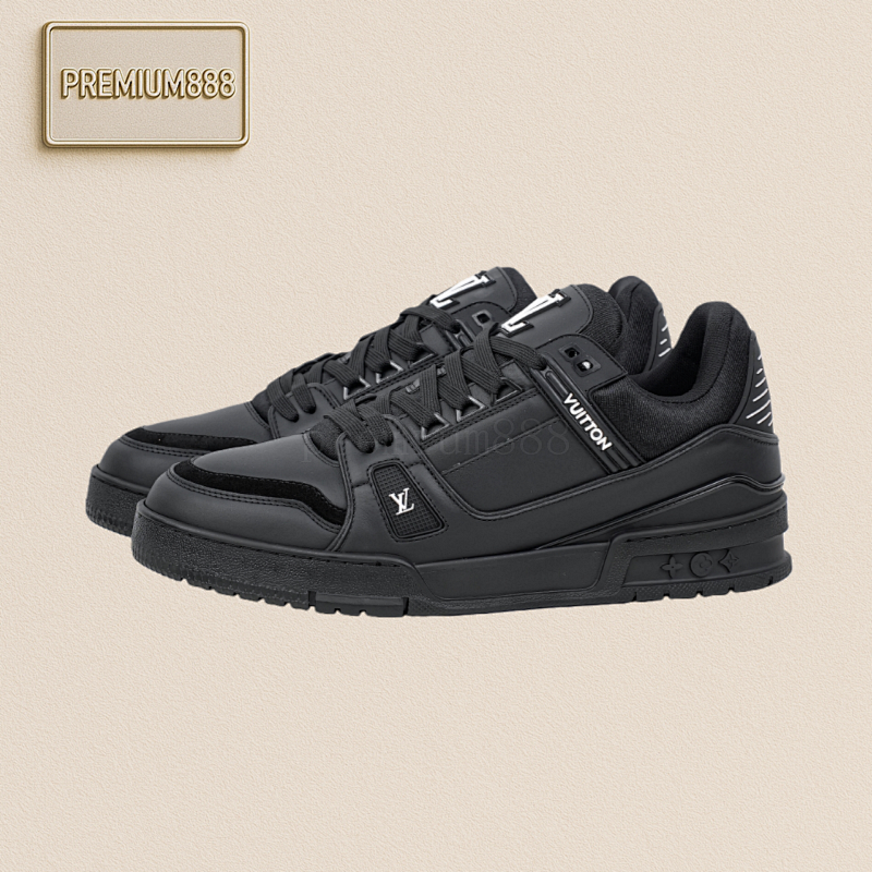 Louis Vuitton The Original Perfect Last Shape Of LV Trainer From Lvjia Produced By A Major Factory In Do
