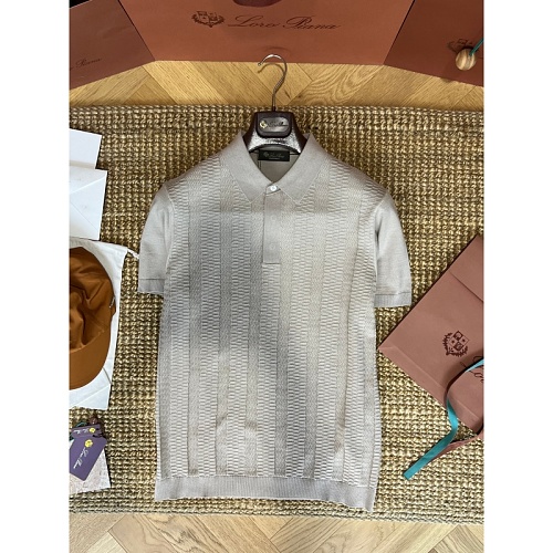 Loropiana Classic Texture Knit Polo Shirt