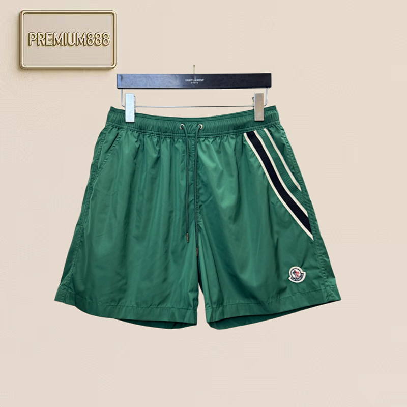 Monc Side-striped Nylon Casual Beach Shorts