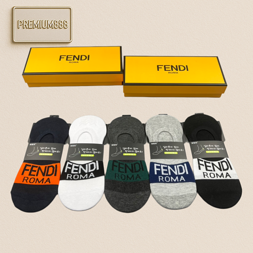 High-performance Product Released Fendi Latest Invisible Socks Short Socks And Boat Socks