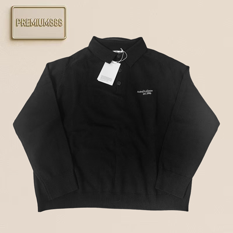 Product In Stock Acne Logo Embroidered Sweater