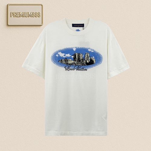L V Kojima Jacquard Wool T-shirt