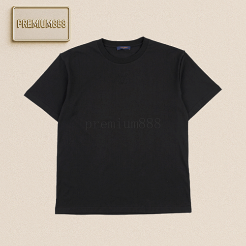 Louis Vuitton LV Three-dimensional Embossed Short Sleeve Black