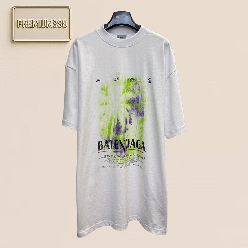 Bal Paris 26ss Coconut Jungle Print Short-Sleeved T-Shirt