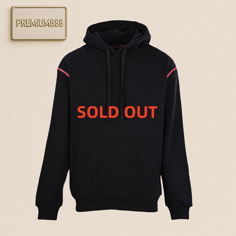 Gucci Guc CI Black Webbing Set Hooded Sweatshirt
