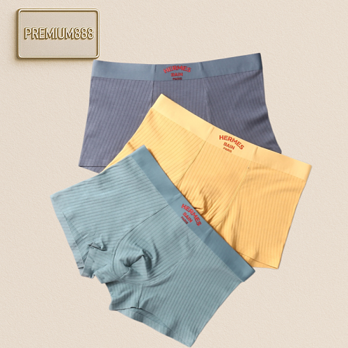 Hermès Product Original Quality Hermes High-end Boxed Men's Underwear For Overseas Export Orders