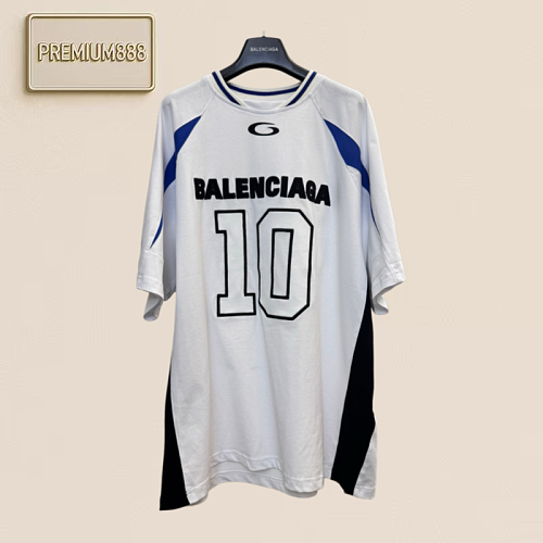 Bal Paris Nba Collaboration Embroidered Patchwork Contrasting Color Jersey Short Sleeve Sh