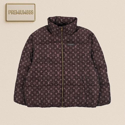 Louis Vuitton Brown Monogram Down Jacket Sizes