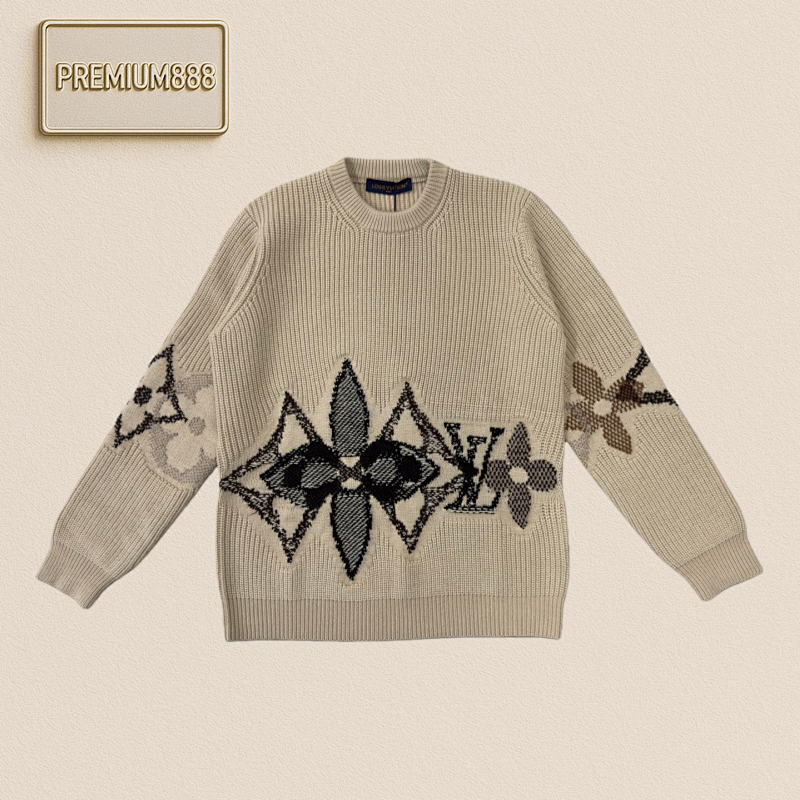 Louis Vuitton LV Three-flower Round-neck Sweater
