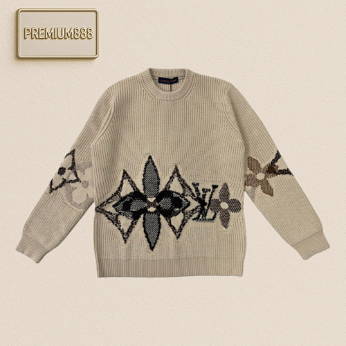 Louis Vuitton LV Three-flower Round-neck Sweater