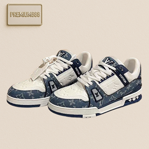 Louis Vuitton LV Trainer - Blue Jeans Is Unparalleled In The Entire Market. It Is A God-like Existence.
