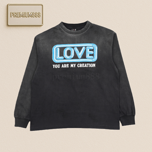 Saint Michael 24Fw Heart-shaped Origami Crane Print Long Sleeve