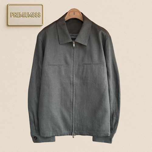 Zegna Jenia Zippered Collar Jacket