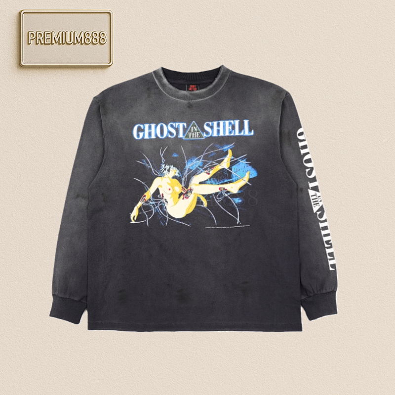 Saint Michael 24Fw Sleeping Plain Print Long Sleeve