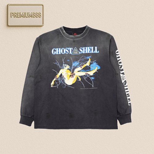 Saint Michael 24Fw Sleeping Plain Print Long Sleeve