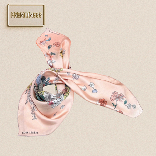 Hermès Light Flower Dress Hermes 90 Cm Square Scarf