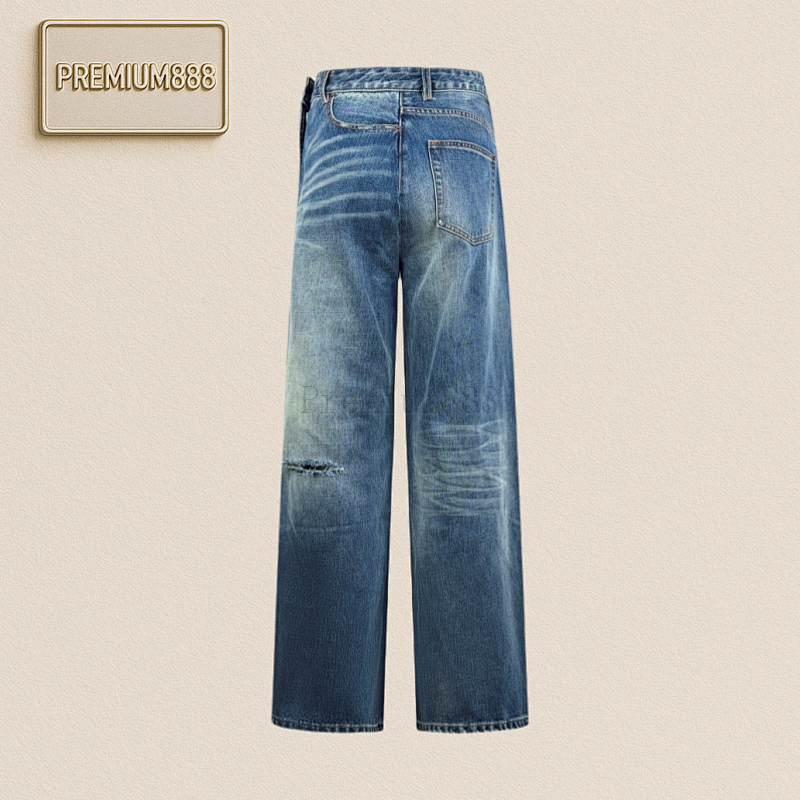 Maison Margiela Ma Ison Margiela Patch Distressed Jeans