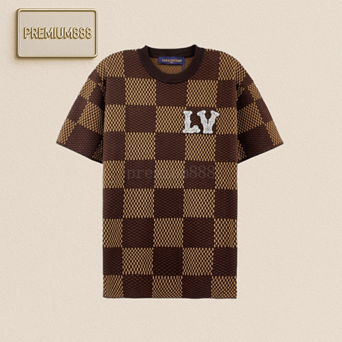 L V Pharrell Limited Series Check Beaded Wool