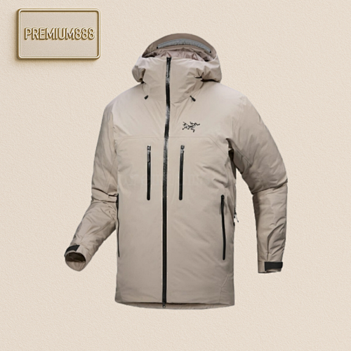 Arc'teryx Beta Series Hooded Down Jacket Black & Warm Grey