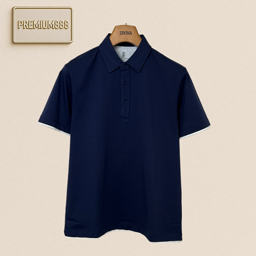 BC Brunello Contrast Trimmed Short-Sleeved Polo Shirt