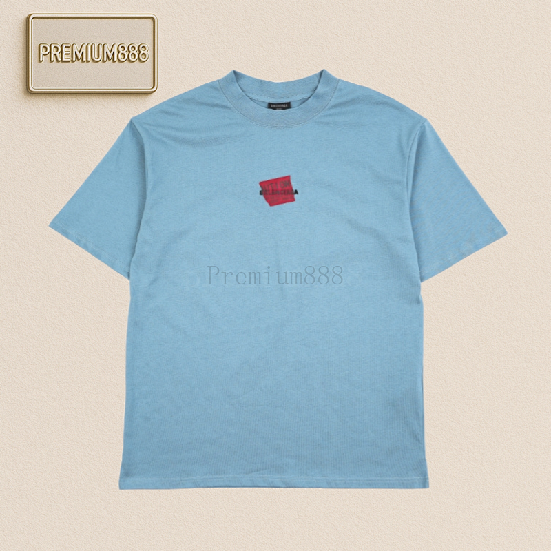BA Lenciaga T-shirts Tape Embroidered T-shirts