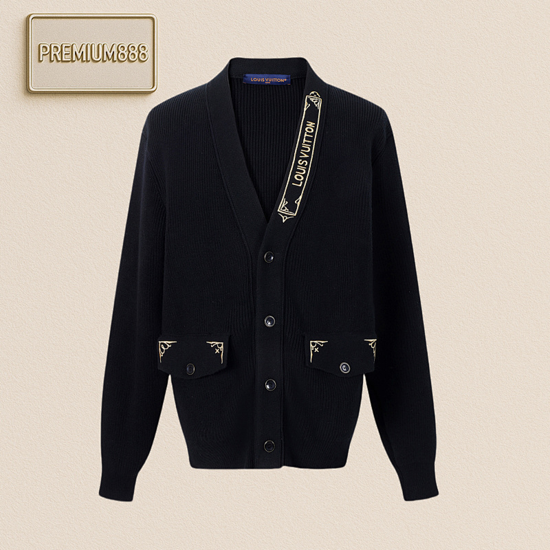 Louis Vuitton LO Uis VUITTON25SS Gold Filigree Cardigan Item