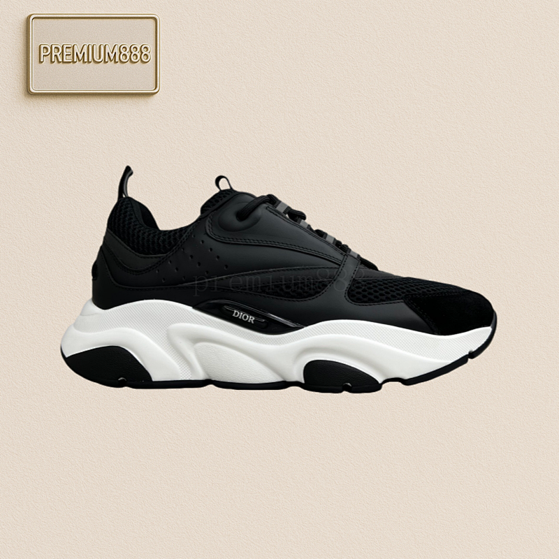 Dior B22 Size 35-49. Customized 47.48.49 Sports Shoes Black Mesh Fabric And Tech Fabric For Men