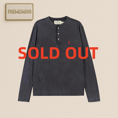 Polo Ralph Lauren Solid Crew Neck Loose Long Sleeve T-Shirt Men's