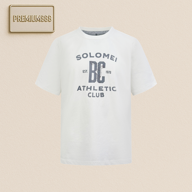 Brunello Cucinelli Logo Printed Short-sleeved Shirt