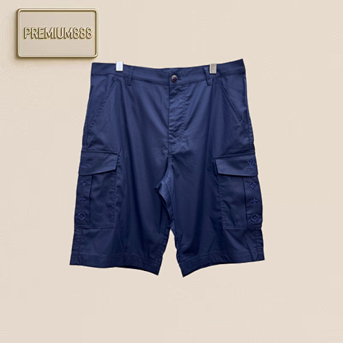 1v Louis Embroidered Pocket Work Shorts
