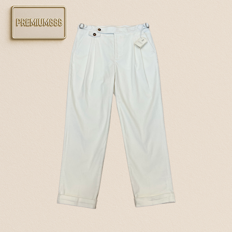 BC Brunello Denim Double Pleat Gurkha Casual Pants