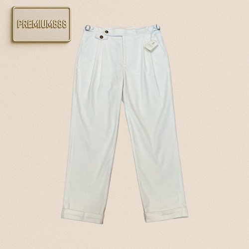 BC Brunello Denim Double Pleat Gurkha Casual Pants
