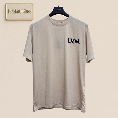 1v Louis Letter-stitched Short-sleeved T-shirt On The Chest