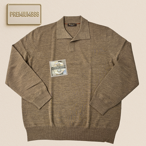 LP Autumn Winter New Collection - The King's Gift Series - Seagull Collar Polo Long-Sleeve