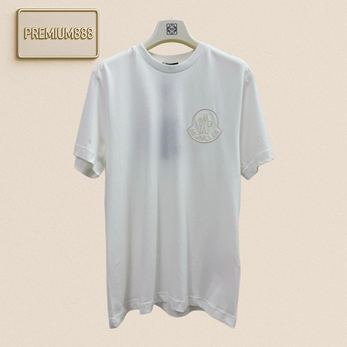 Monc Montou Three-Dimensional Logo Cotton Short-Sleeved T-Shirt