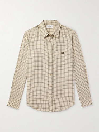 Celine Tattersall Check Shirt Arc De Triomphe Embroidered