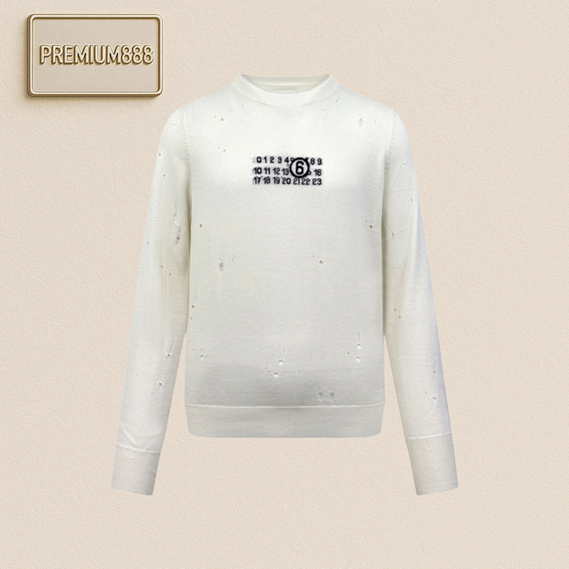 Off-White Maison Margiela Digital Cutout Sweater