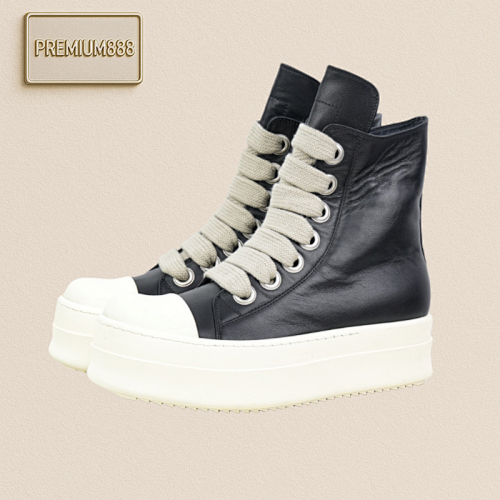 Rick Owens Water-blended Grain Surface Cowhide Material And The Stitch Spacing Are All Perfectly Repl