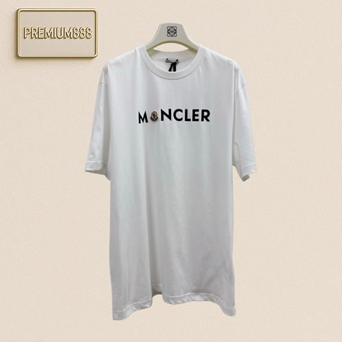 Mengkou Logo Letter Embroidered Short-Sleeved T-shirt