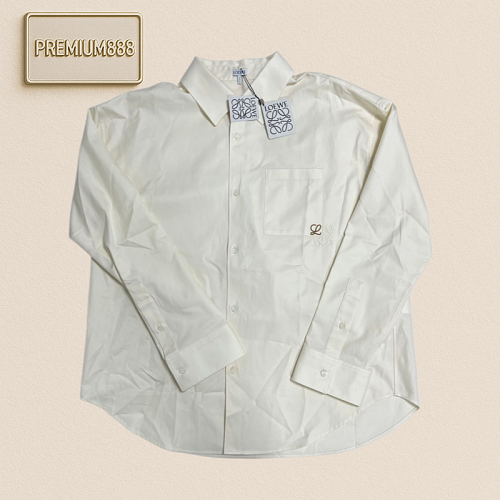 Roliwei Striped Embroidered Shirt - White